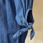 Charlotte Russe  Off the Shoulder Cotton Denim Style Dress 3/4 Sleeves Size XS Photo 6