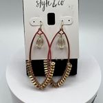 Style & Co Beaded Open Drop Earrings in Gold-Tone NWT MSRP $25 Photo 2