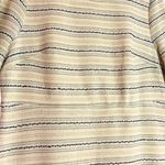 Madison Leigh  A-line Short-Sleeve Metallic Striped Dress Size 16 Photo 2