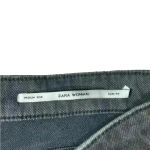 ZARA  Slim Fit Medium Rise Black Moto Jeans with Zipper Ankle‎ Size 4 Photo 10
