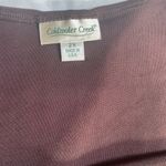 Coldwater Creek  Red Asymmetrical Sleeveless Muscle Tee Photo 3