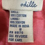 Vintage 90s Anthropologie Odille Whimsical Ruffle A Line Mini Skirt Size 8 Pink Photo 7