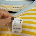 Free People NWT Classic Striped Oversized Crewneck Photo 5