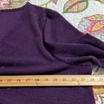 Lane Bryant  size 22/24 babydoll sparkle knit top jacquard fit v neck long sleeve Photo 3