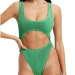 Good American Always Fits Metallic Cutout One-piece Swimsuit Photo 0