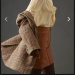 Anthropologie  Pilcro and the Letterpress Faux Leather Zip Up Mini Skirt Size 0 Photo 2