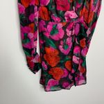 The Kooples  Dolce Vite Floral Mini Pink Longsleeve Dress Womens 100% Silk Size 0 Photo 4