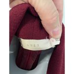 Lush Clothing Lush Burgundy Open Front Blazer Draped Cardigan Jacket Women's M Photo 3