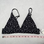 Black White Stars Active Sports Beach Bra Bikini Bralette Swim Top S Small Photo 2