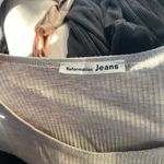 Reformation  Light Gray Short Sleeve Tee Photo 2