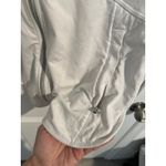 Athleta Women’s White Performance Zip-Up Jacket with Hood – Size Medium Photo 1