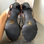 Allegra K 🖤 Black Strappy Pleather Heel Photo 2