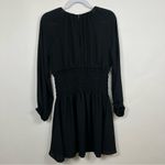 Madewell  Bubble-Sleeve Smocked Mini Dress in True Black Size Small NWT Photo 14