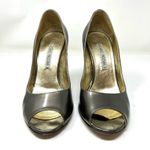 LUCIANO PADOVAN bronze peep toe heels, made in Italy, size 40 Photo 2