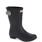 Hunter  Original Short Back‎ Adjustable Rain Boot, BLACK GRAY, Size 10, NWT Photo 4