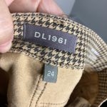 DL1961  Mara straight tan black houndstooth jeans womens size 24 business casual Photo 9