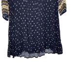 American Eagle  Dress Size Small Boho Navy‎ White Red Pattern Womens Viscose Photo 4