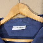 Bryn Walker Linen Button Up Shirt Size L Relaxed Lagenlook Pockets Minimalist Photo 2