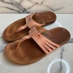 Chacos Chaco Women's Peach Leather Sansa Sandals Sz 8 Outdoors Comfort Beach Festival Photo 2