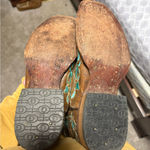 Circle G Size 8M  Corral brown turquoise embroidered western boots Photo 5