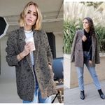 ANINE BING  Double Breasted Fishbone Blazer Tweed Size XS Photo 2