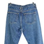 SLVRLAKE London Jeans Size 27 Blue Raw Hem High Rise Straight Leg Denim Photo 8