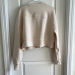 Lululemon 🤍 Cream Perfectly Oversized Cropped Crew Sweatshirt Photo 3