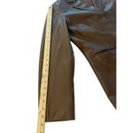 Preston & York  Women’s Lambskin Leather Jacket Brown Size L Photo 6