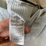 Gap  Striped Girlfriend Chino Shorts Patch Pocket Sz 8 Photo 2