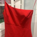Likely Cassidy One Shoulder Sheath Cocktail Dress, Red, Size 4 Photo 3