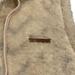 Billabong ​ Sherpa Fleece Hooded Vest Cozy Boho Gorpcore Cream Chevron Photo 2
