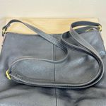 Fossil  Black Crossbody Purse Leather Brass Hardware Phone Photo 4