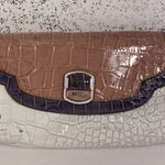 Guess  Brown & Off White Reptile Pattern Wristlet Photo 2