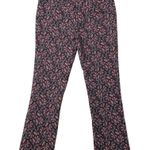 Anthropologie The Essential Slim Straight Pant Floral Brown Motif Stretch Size 2 Photo 2