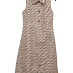 Tuckernuck Ocean Spray Cheyenne Dress Size XXL NWT Geo Print Belted Midi Blue Photo 6