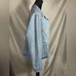 White Stag  Vintage Women's Floral Embroidered Jean Jacket 90s Denim Sz L NWOT Photo 2