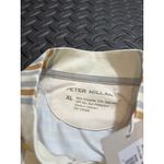 Peter Millar NWT  Womens Ivory Plaid/British Grey Lightweight Shirt Quarter-Zip L Photo 4