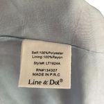 Line and Dot Long Sleeve Floral Cold Shoulder Blue Women's Size Medium Photo 7