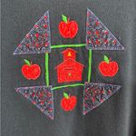 Gopher Sport apple teacher double collar sweatshirt size XL Blue Photo 2