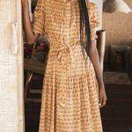 NWT Daughters of India Prairie Dress Tan Size XS Photo 0