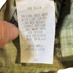 Tapestry Women's Safari Animal Print Patchwork Short Sleeve Button Up Shirt L Green Size L Photo 6