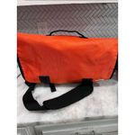 The North Face  Messenger Laptop Bag Orange Black Shoulder Bag w/ FAUSTO Embroid Photo 3