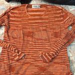Missoni  Orange Striped Long Sleeve Tee Photo 0