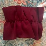 Boutique Maroon Ruffle Top Photo 0