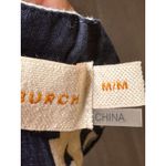 Tory Burch Blue White Candice Printed Cotton Embroidered Tassel Tie Top Size M Photo 8