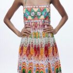 ZARA NEW  Short Embroidered Mirrored Dress Medium Photo 6