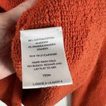 Eileen Fisher  Cotton Roll Neck‎ Knit Sweater Large Orange Cottagecore Fisherman Photo 5