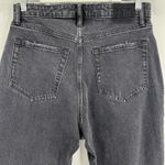 Abercrombie & Fitch  The Dad High Rise Curve Love Black Wash Denim Jeans Size 10S Photo 6