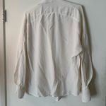 Vince  Cream Textured Blouse 100% Silk Photo 6