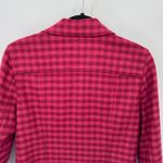 Talbots Sweater Jacket Shacket Womens 4 Pink Plaid Wool Blend Lined Photo 5